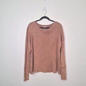 Ces Femme Tie Dye Top Sz S Oversized 100% Organic Cotton Baselayer Boho Grunge